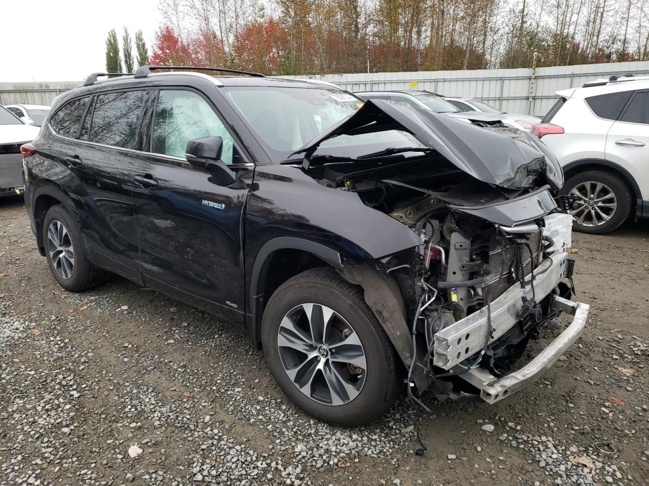 2021 Toyota Highlander Hybrid Xle VIN: 5TDHBRCH7MS069774 Lot: 76029734