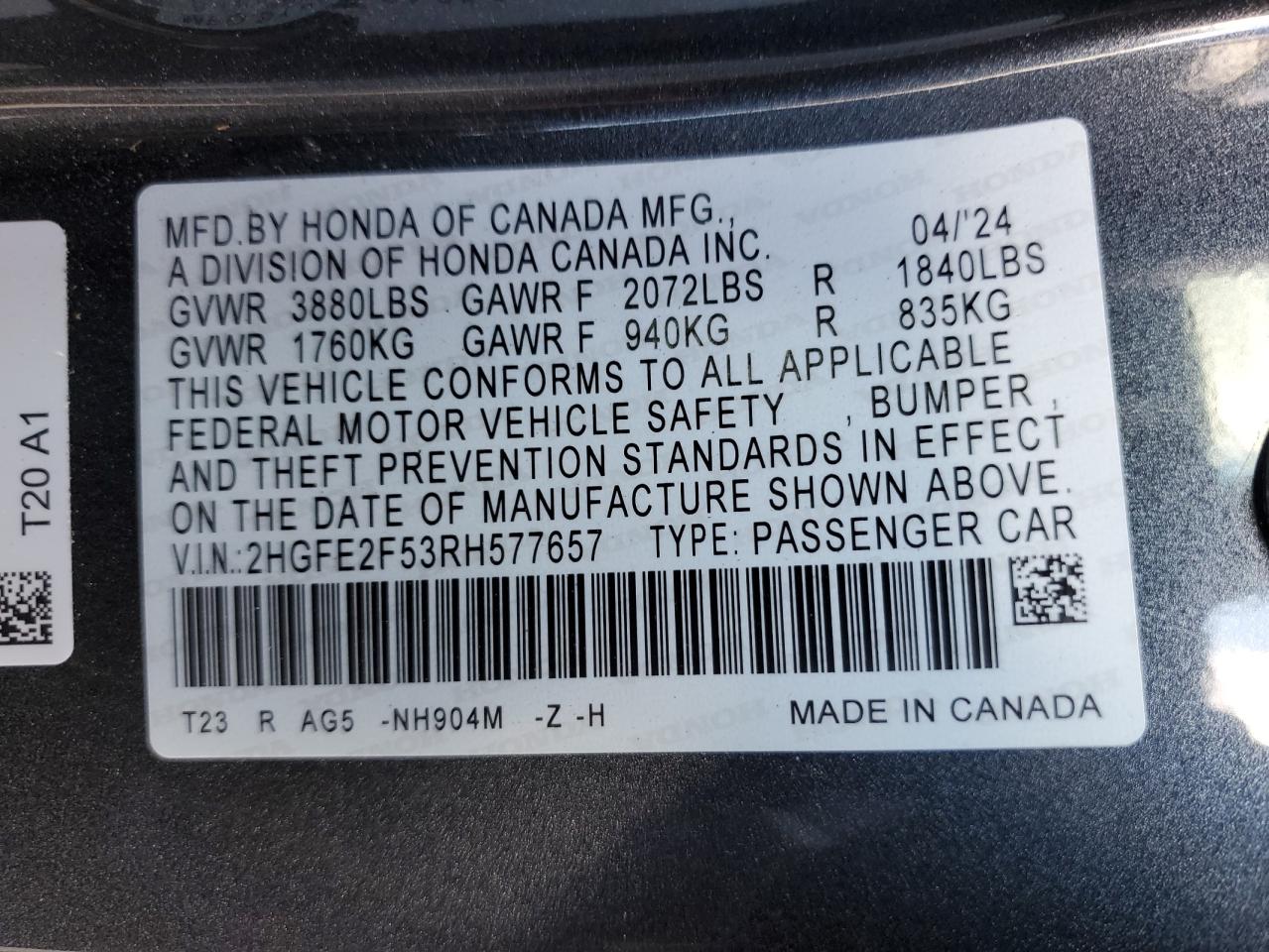 2024 Honda Civic - Image 14