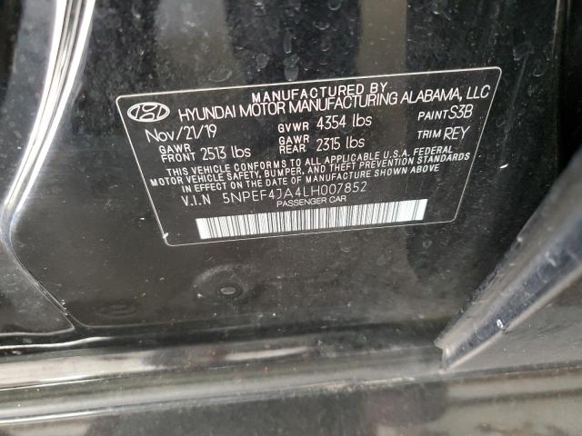 5NPEF4JA4LH007852 Hyundai Sonata SEL 12