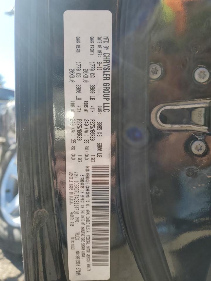 2012 Dodge Ram 1500 Slt VIN: 1C6RD7LT4CS114710 Lot: 74695564