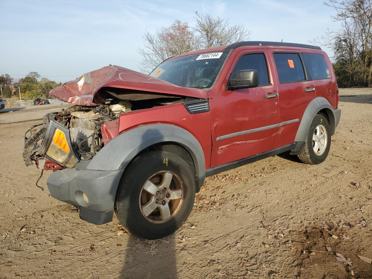 2007 Dodge Nitro Sxt VIN: 1D8GU28KX7W504035 Lot: 78662144