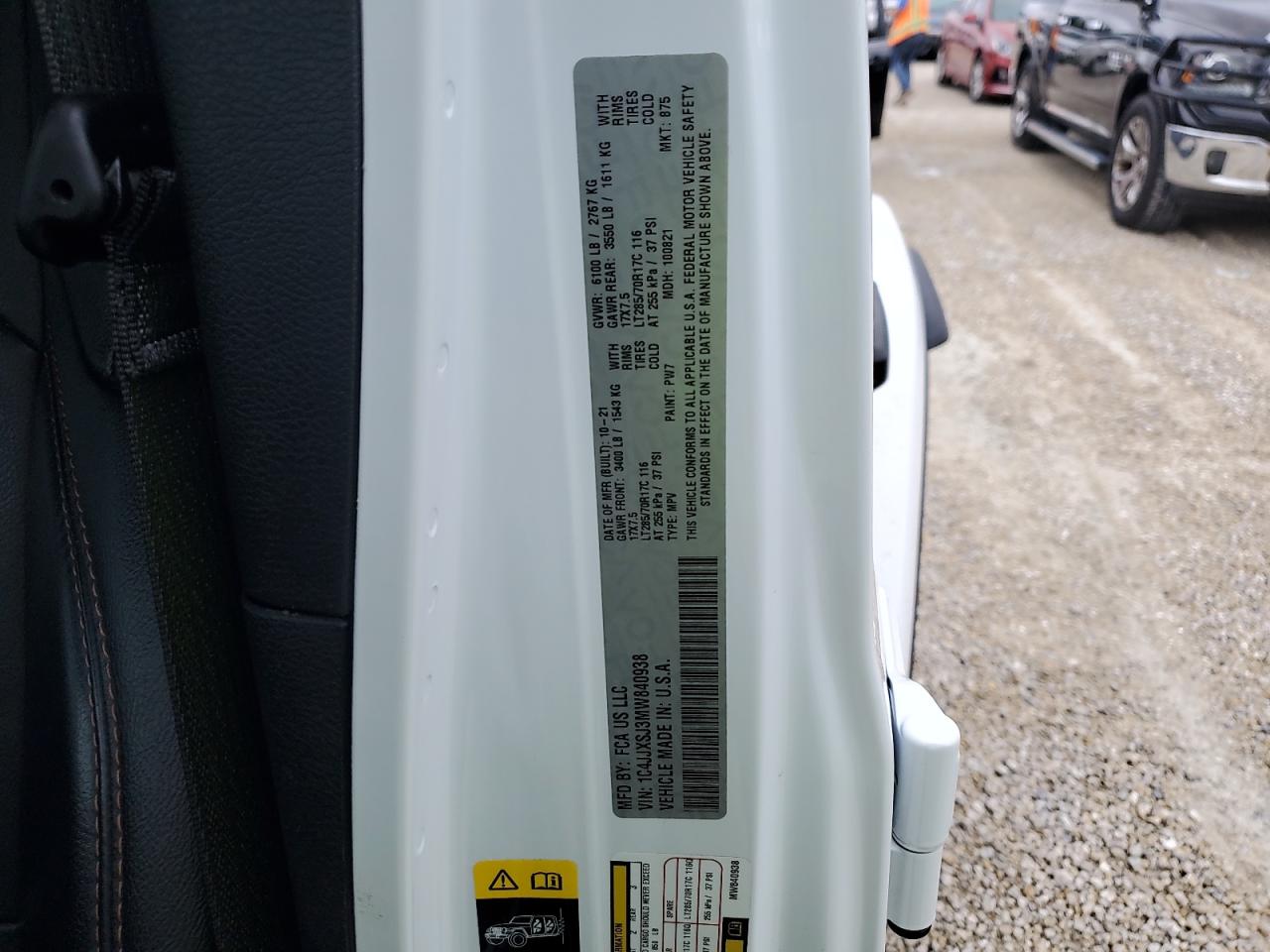 2021 Jeep Wrangler Unlimited Rubicon 392 VIN: 1C4JJXSJ3MW840938 Lot: 74135724