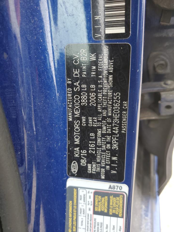 2017 Kia Forte Lx VIN: 3KPFL4A73HE036255 Lot: 74543194