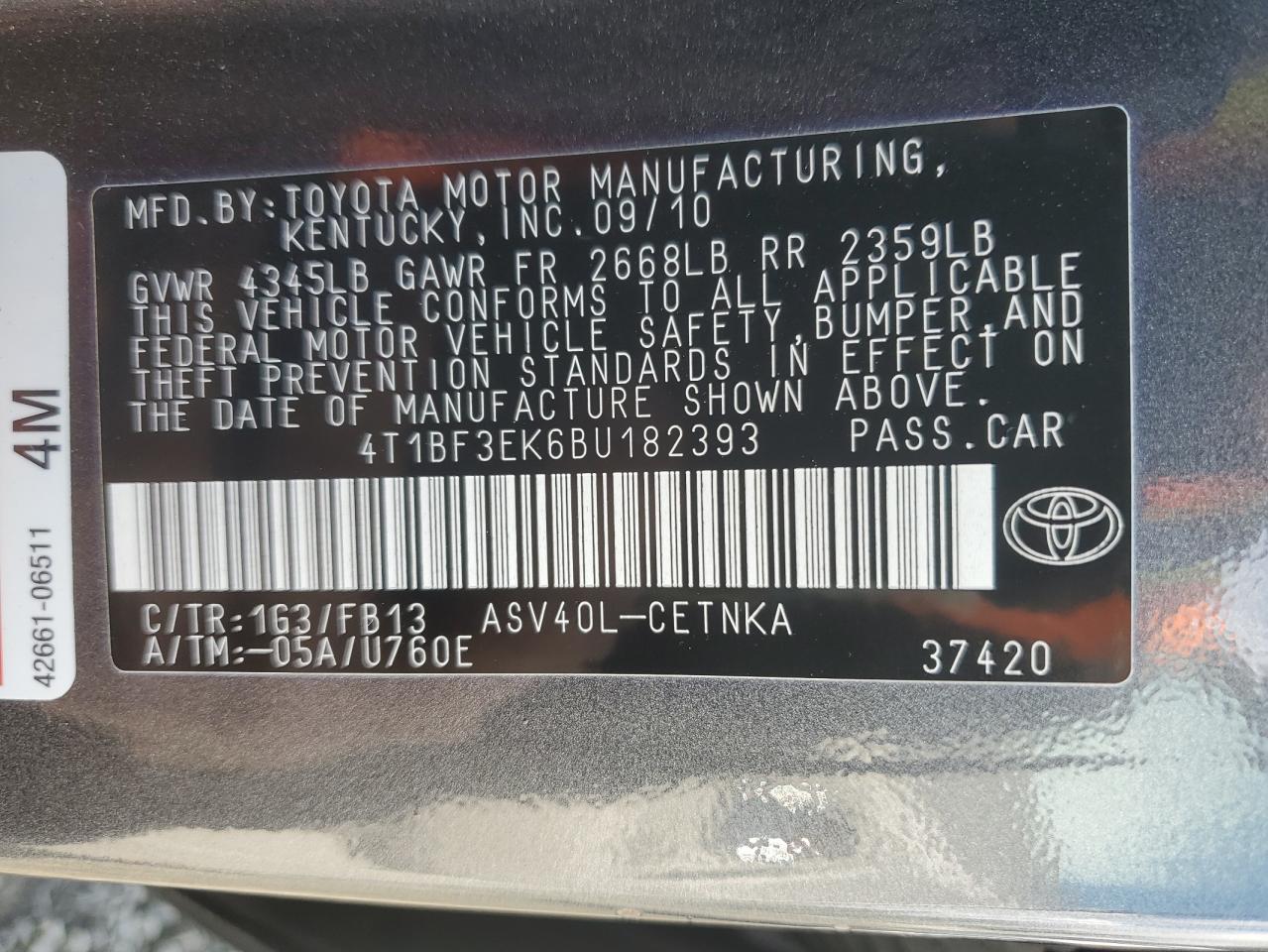 2011 Toyota Camry - Image 12