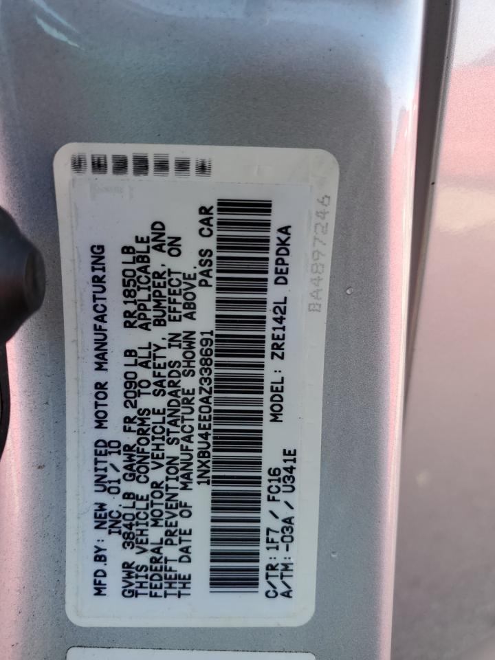 1NXBU4EE0AZ338691 2010 Toyota Corolla Base