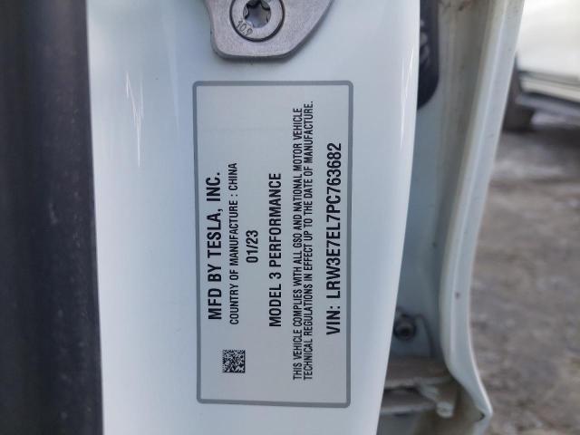 LRW3E7EL7PC763682 - 2023 Tesla MODEL 3 - #undefined