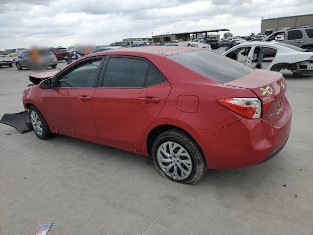  TOYOTA COROLLA 2017 Czerwony