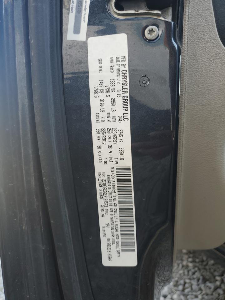 2014 Dodge Grand Caravan Sxt VIN: 2C4RDGCG6ER120573 Lot: 76422394