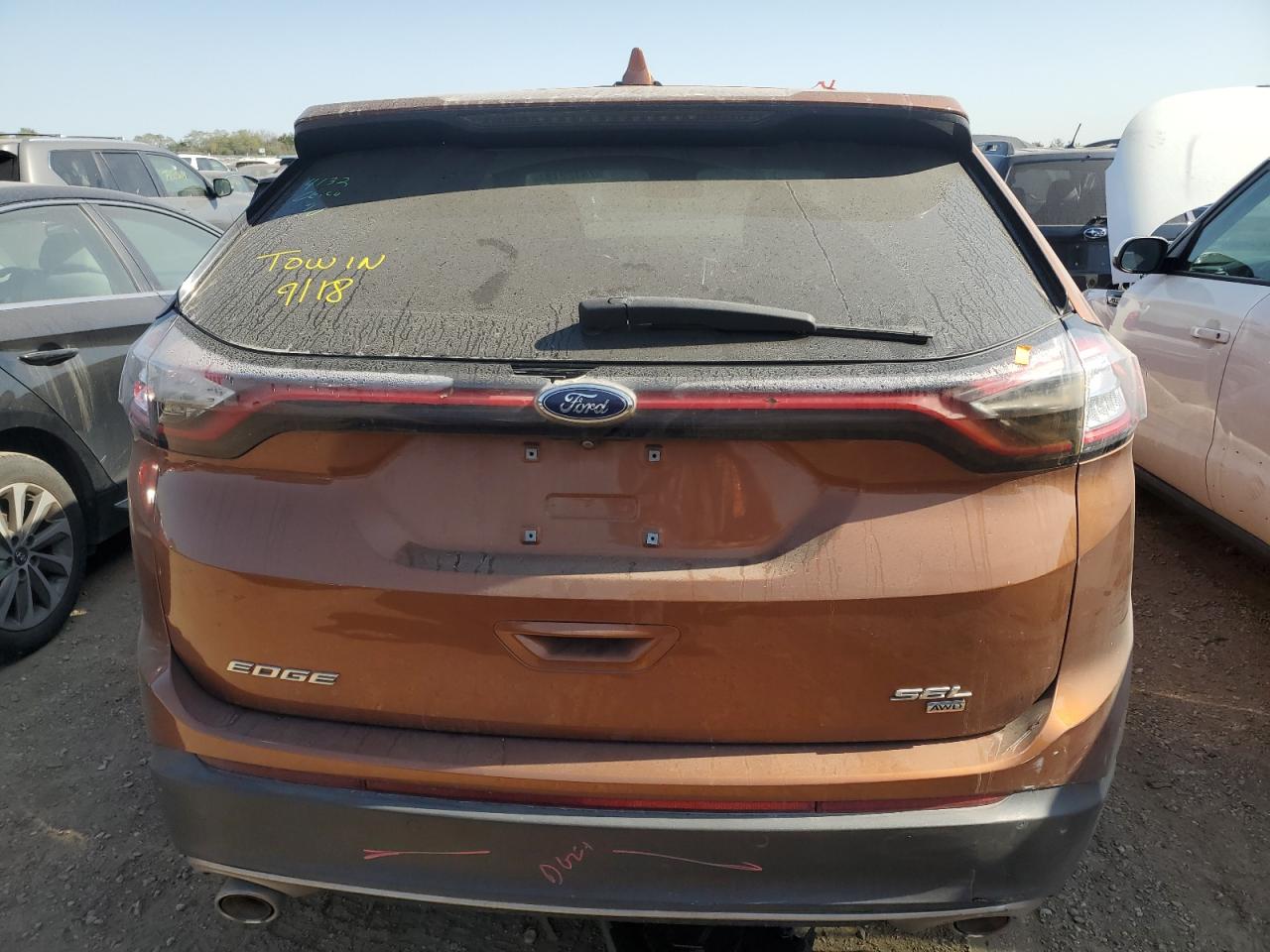 2017 Ford Edge Sel VIN: 2FMPK4J85HBB19317 Lot: 74122184