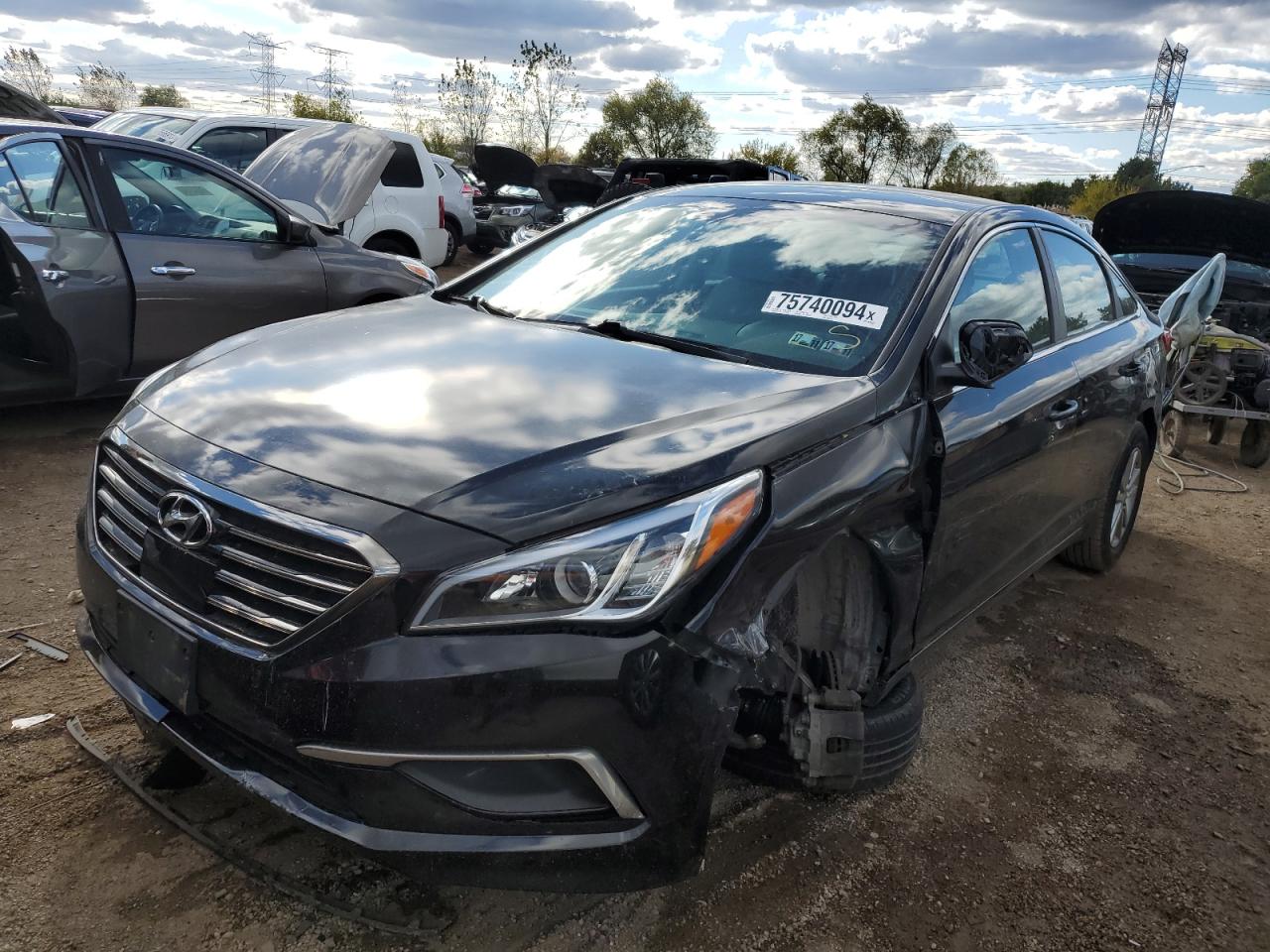 2017 Hyundai Sonata Se VIN: 5NPE24AFXHH496840 Lot: 75740094