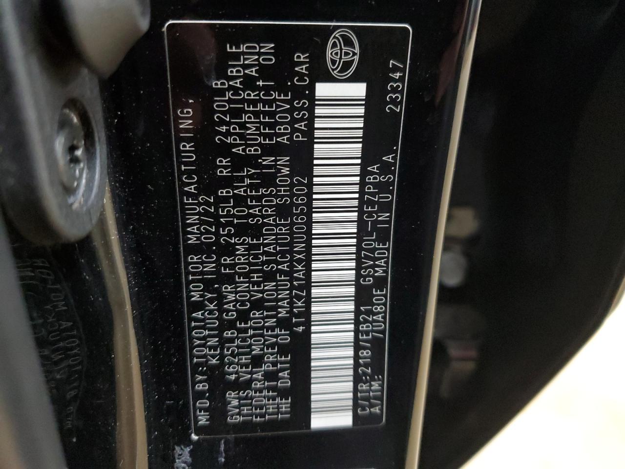 2022 Toyota Camry - Image 12