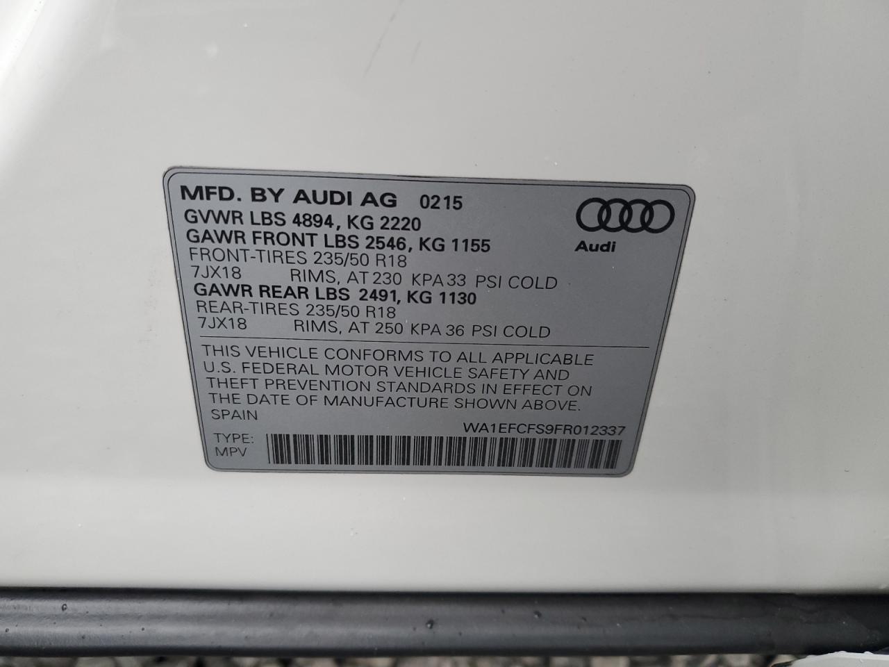 2015 Audi Q3 - Image 12