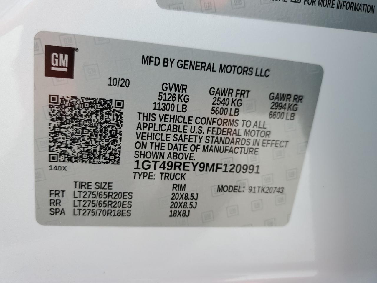 1GT49REY9MF120991 2021 GMC Sierra K2500 Denali