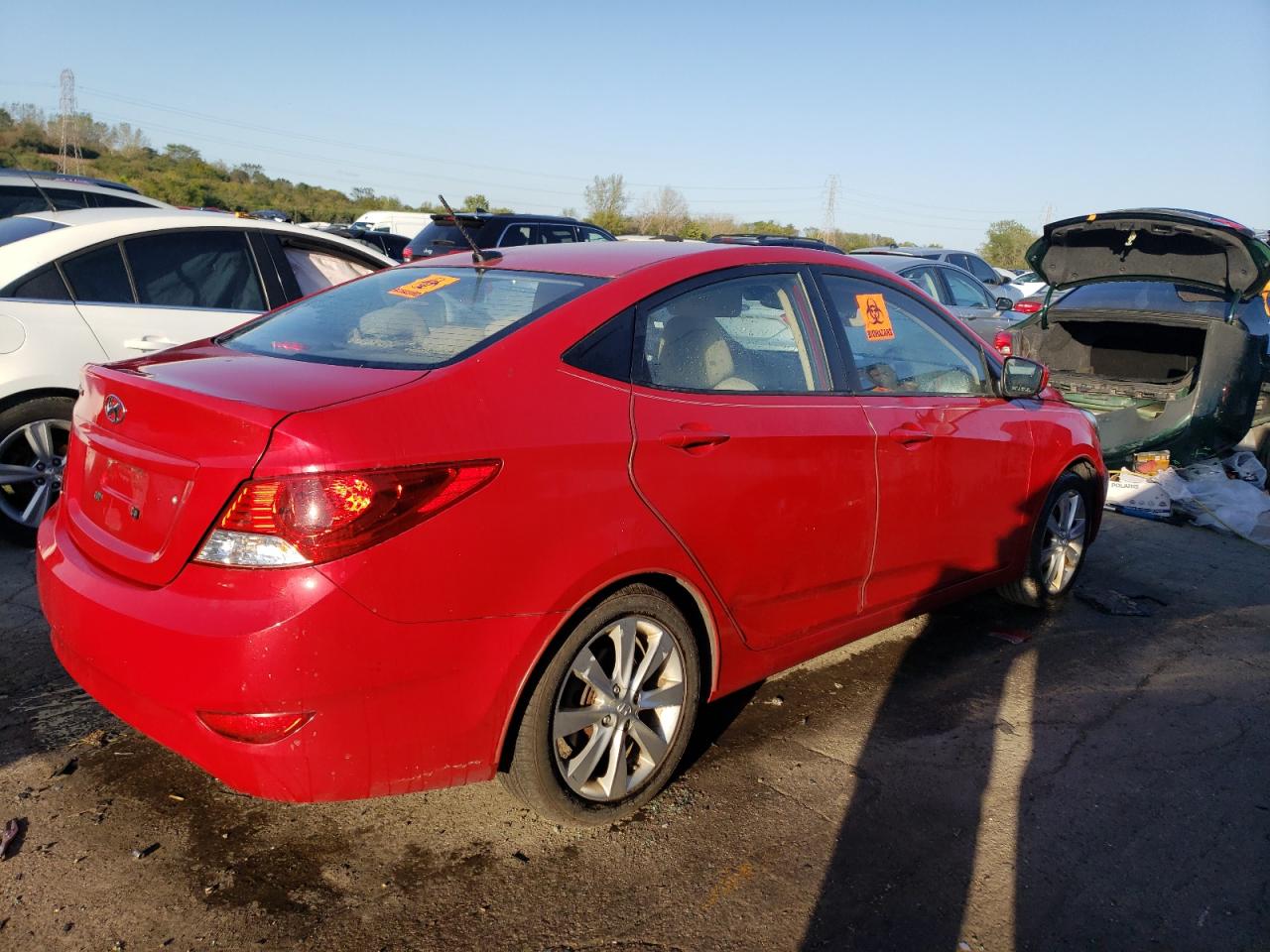 2013 Hyundai Accent Gls VIN: KMHCU4AE9DU276383 Lot: 74594344