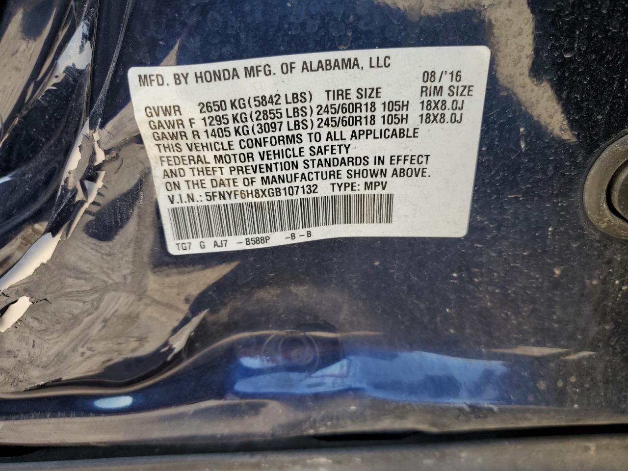 2016 Honda Pilot - Image 14