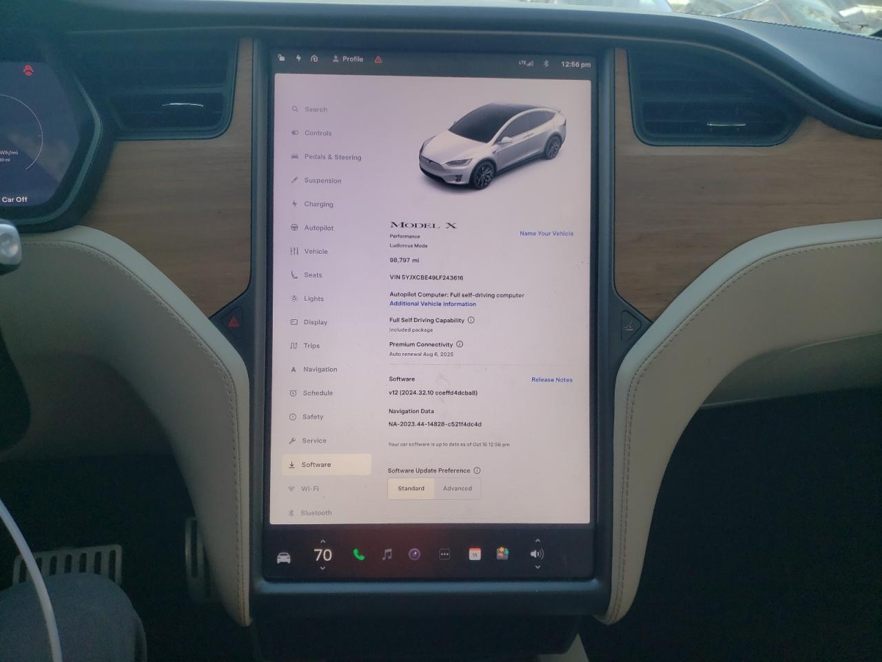 2020 Tesla Model X VIN: 5YJXCBE49LF243616 Lot: 75965234