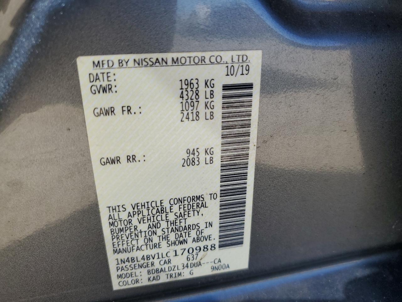 2020 Nissan Altima - Image 12