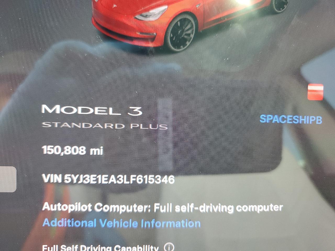 5YJ3E1EA3LF615346 2020 Tesla Model 3