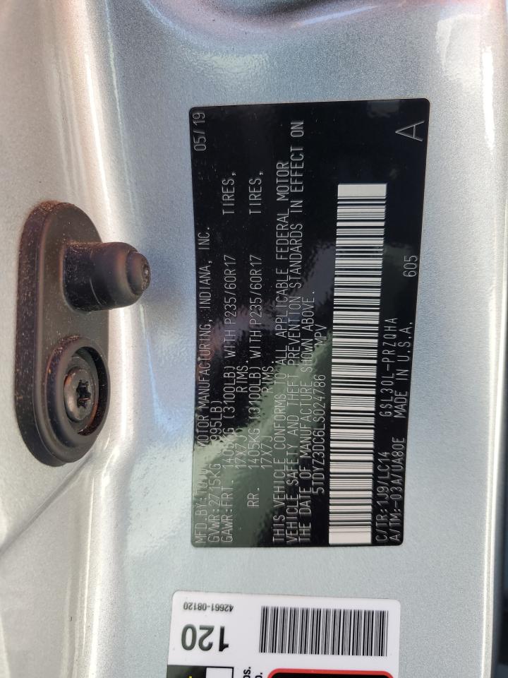 5TDYZ3DC6LS024786 2020 Toyota Sienna Xle