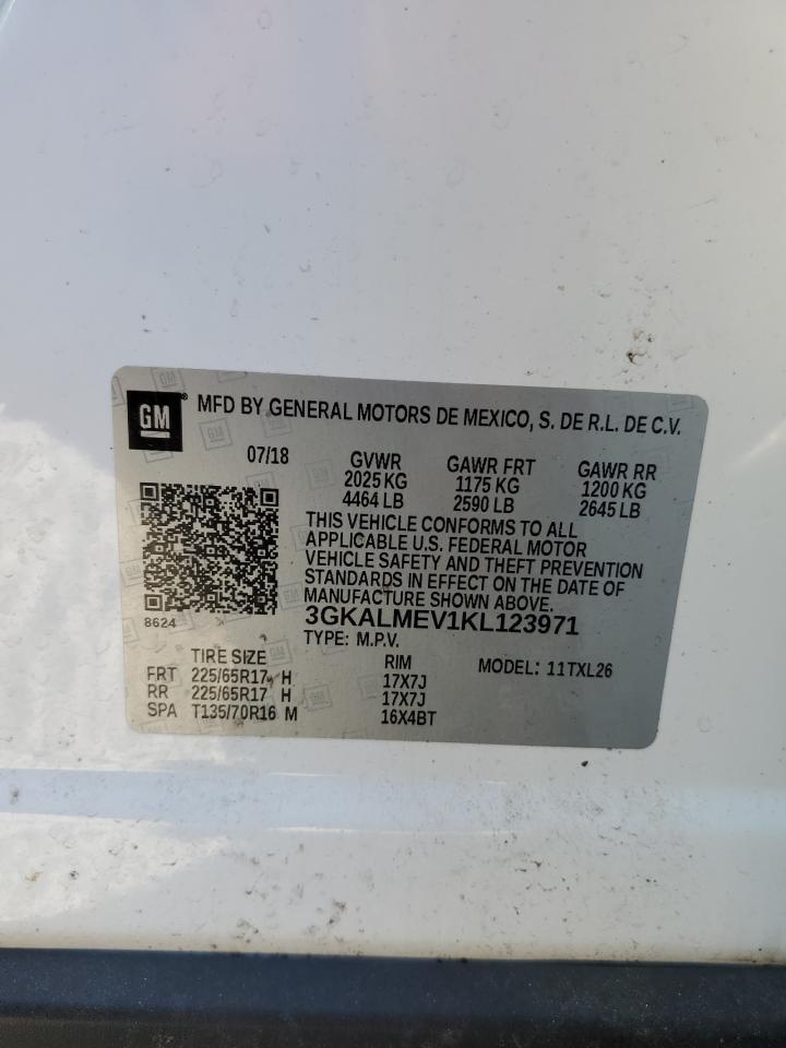 3GKALMEV1KL123971 2019 GMC Terrain Sle