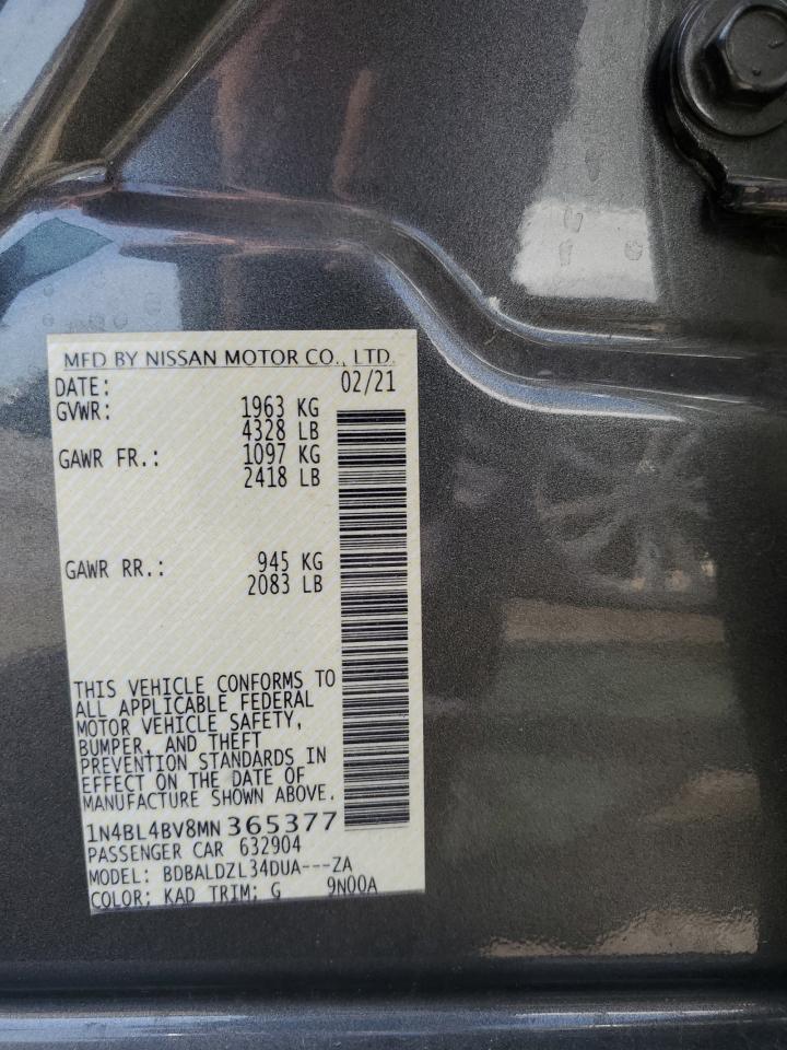 1N4BL4BV8MN365377 2021 Nissan Altima S