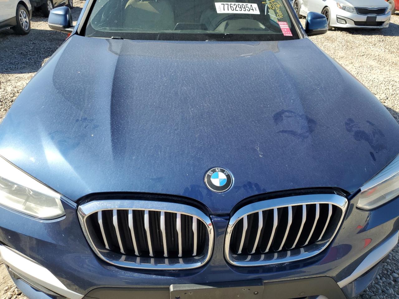 5UXTR7C57KLE96288 2019 BMW X3 Sdrive30I