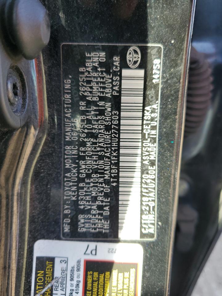 4T1BF1FK1HU277603 2017 TOYOTA CAMRY - Image 15