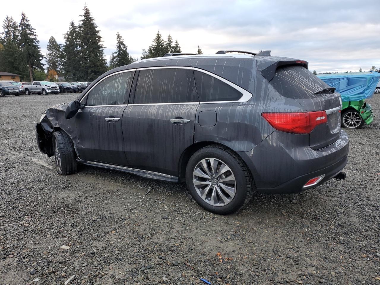 VIN 5FRYD4H6XEB030346 2014 ACURA MDX no.2