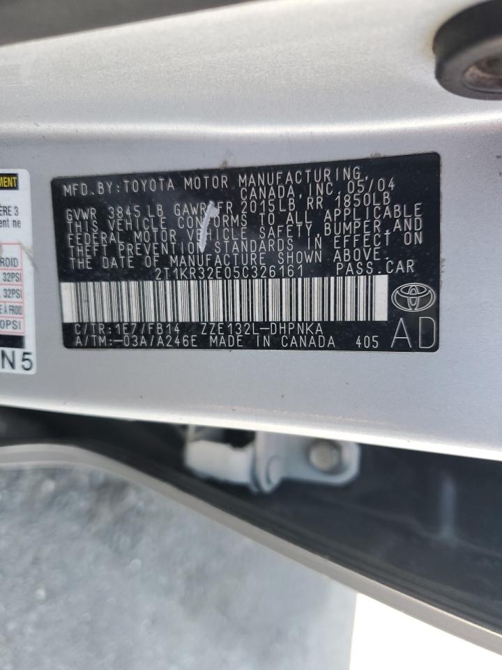 2T1KR32E05C326161 2005 Toyota Corolla Matrix Xr