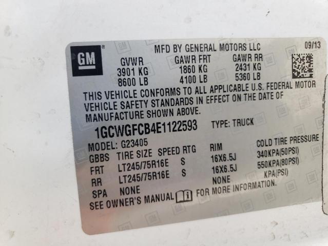 2014 CHEVROLET EXPRESS G2500   