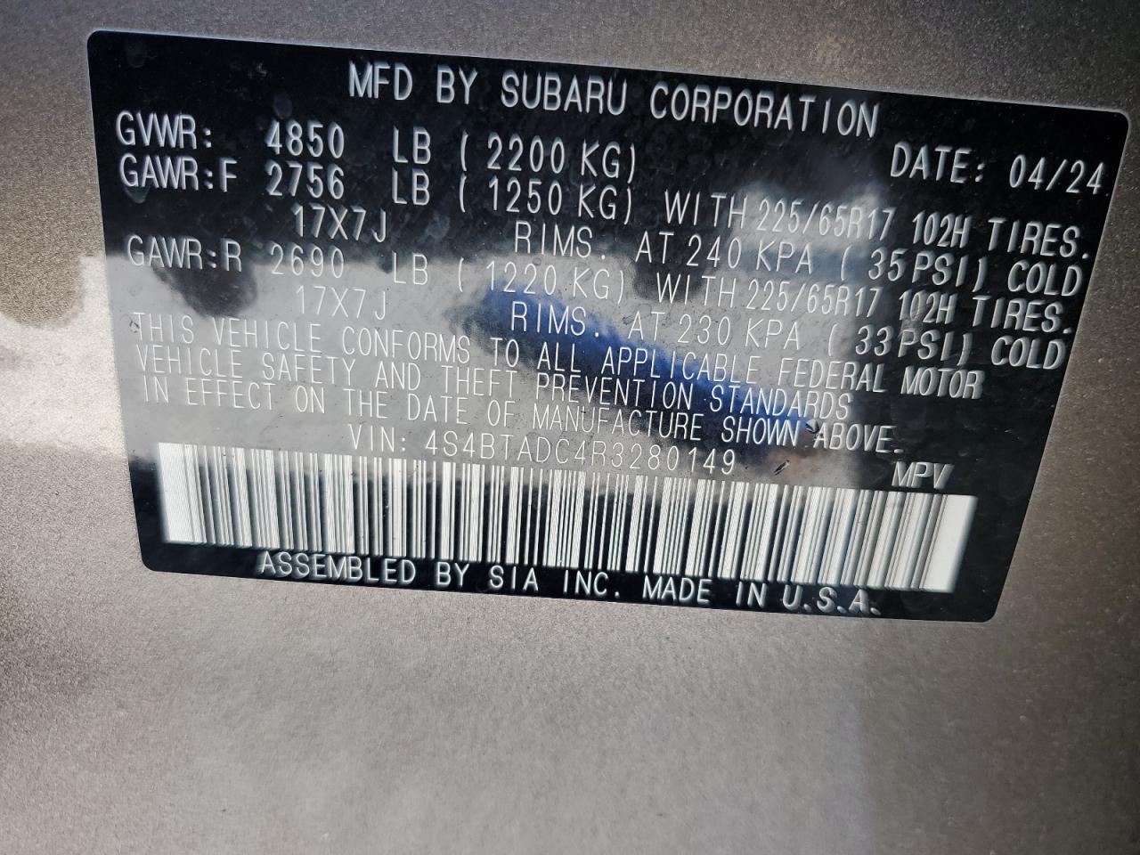 2024 Subaru Outback - Image 12