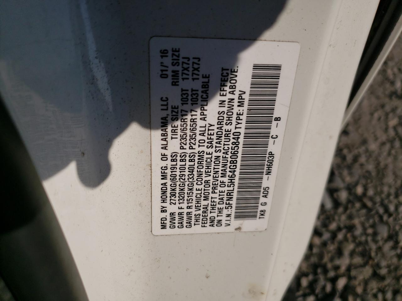2016 Honda Odyssey - Image 13