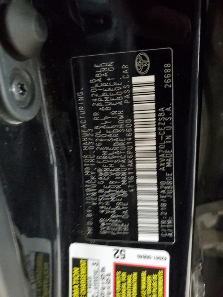 4T1G11AK6PU146600 2023 TOYOTA CAMRY - Image 13