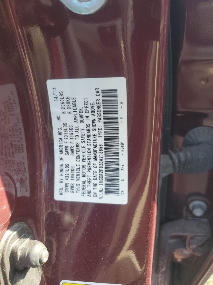 1HGCR2F82EA218858 2018 Honda Accord Exl