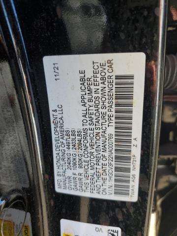 1HGCV3F22NA000769 Honda Accord HYB 12