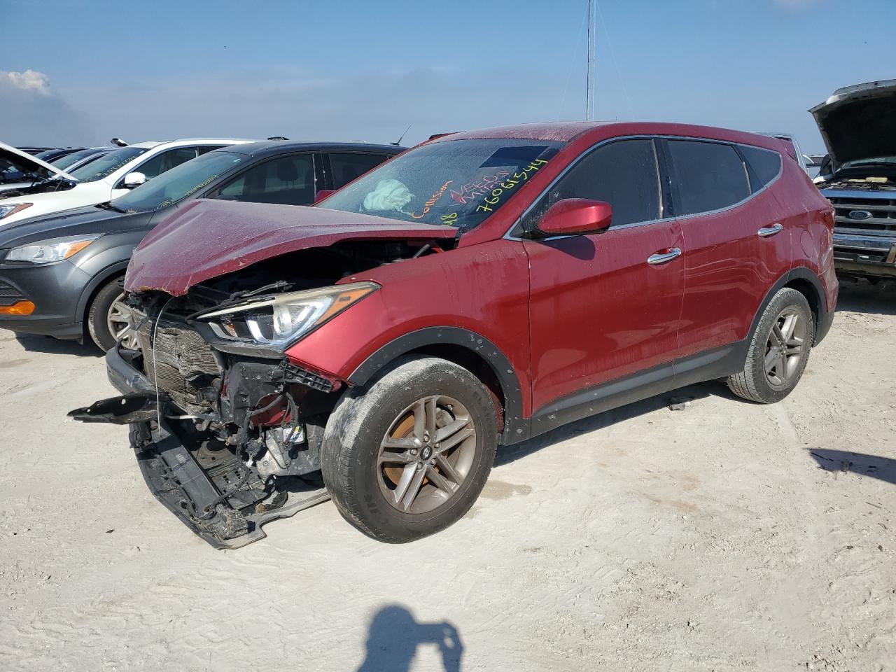 VIN 5XYZT3LB0HG404905 2017 HYUNDAI SANTA FE no.1