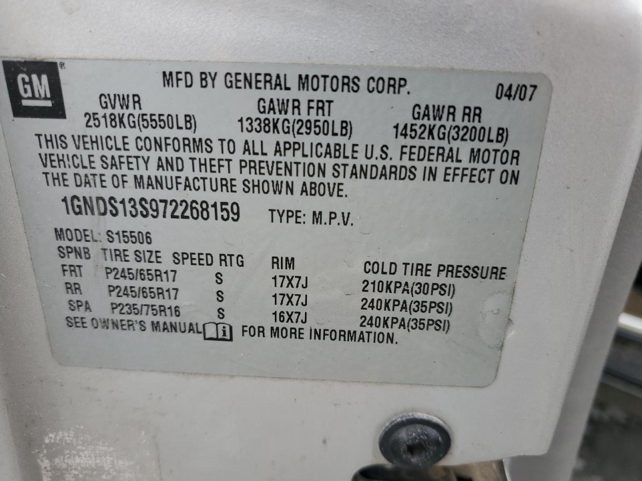 2007 Chevrolet TrailBlazer - Image 13