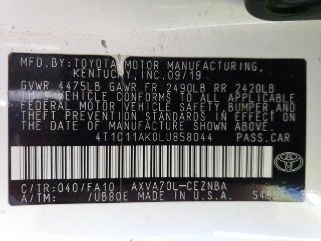 4T1C11AK0LU858044 Toyota Camry LE 14