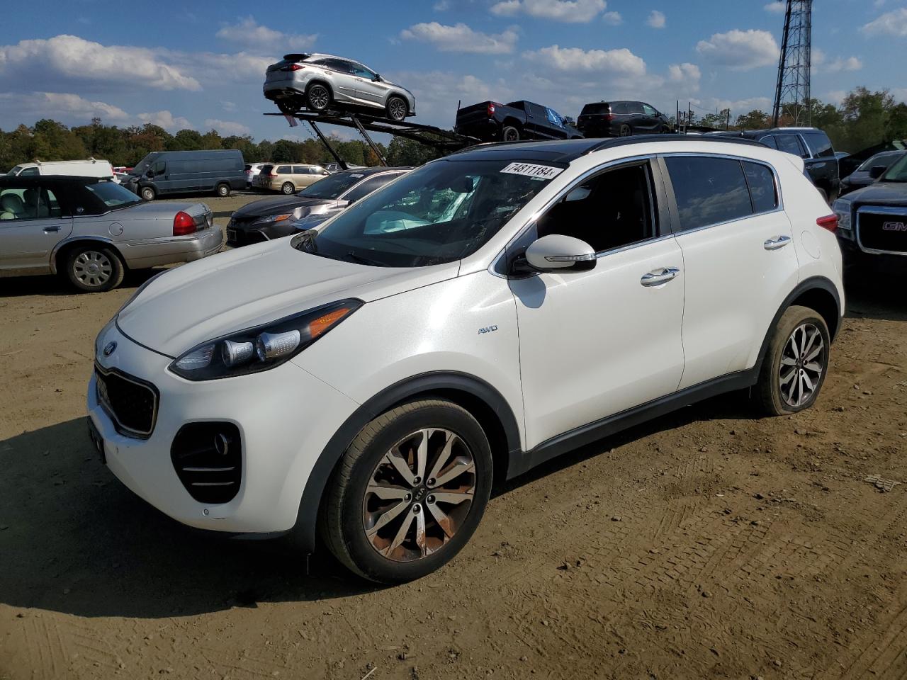 2018 Kia Sportage Ex VIN: KNDPNCAC8J7362483 Lot: 74811184