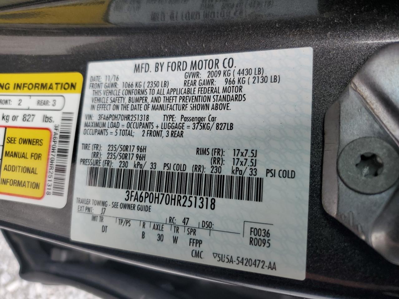 2017 Ford Fusion - Image 14