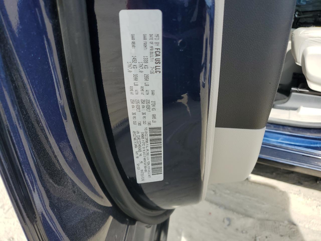 2C4RC1EG7HR543499 2017 CHRYSLER PACIFICA - Image 15