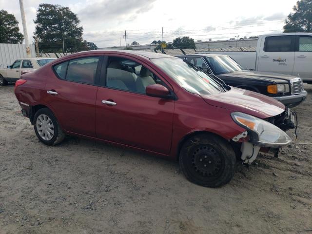 Sedans NISSAN VERSA 2016 Red