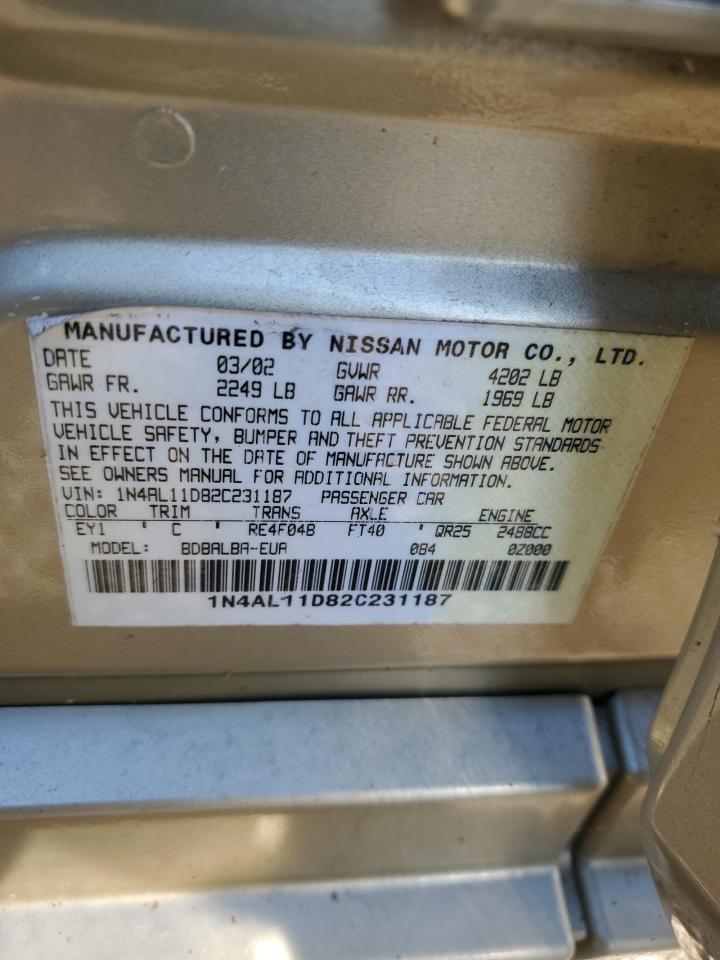 1N4AL11D82C231187 2002 Nissan Altima Base