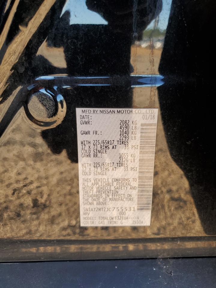 5N1AT2MT2JC755531 2018 NISSAN ROGUE - Image 12