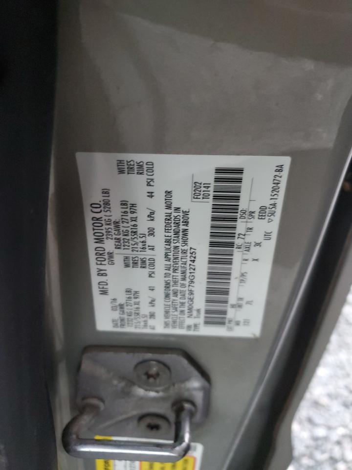 2016 Ford Transit Connect Xlt VIN: NM0GE9F79G1274257 Lot: 79355914