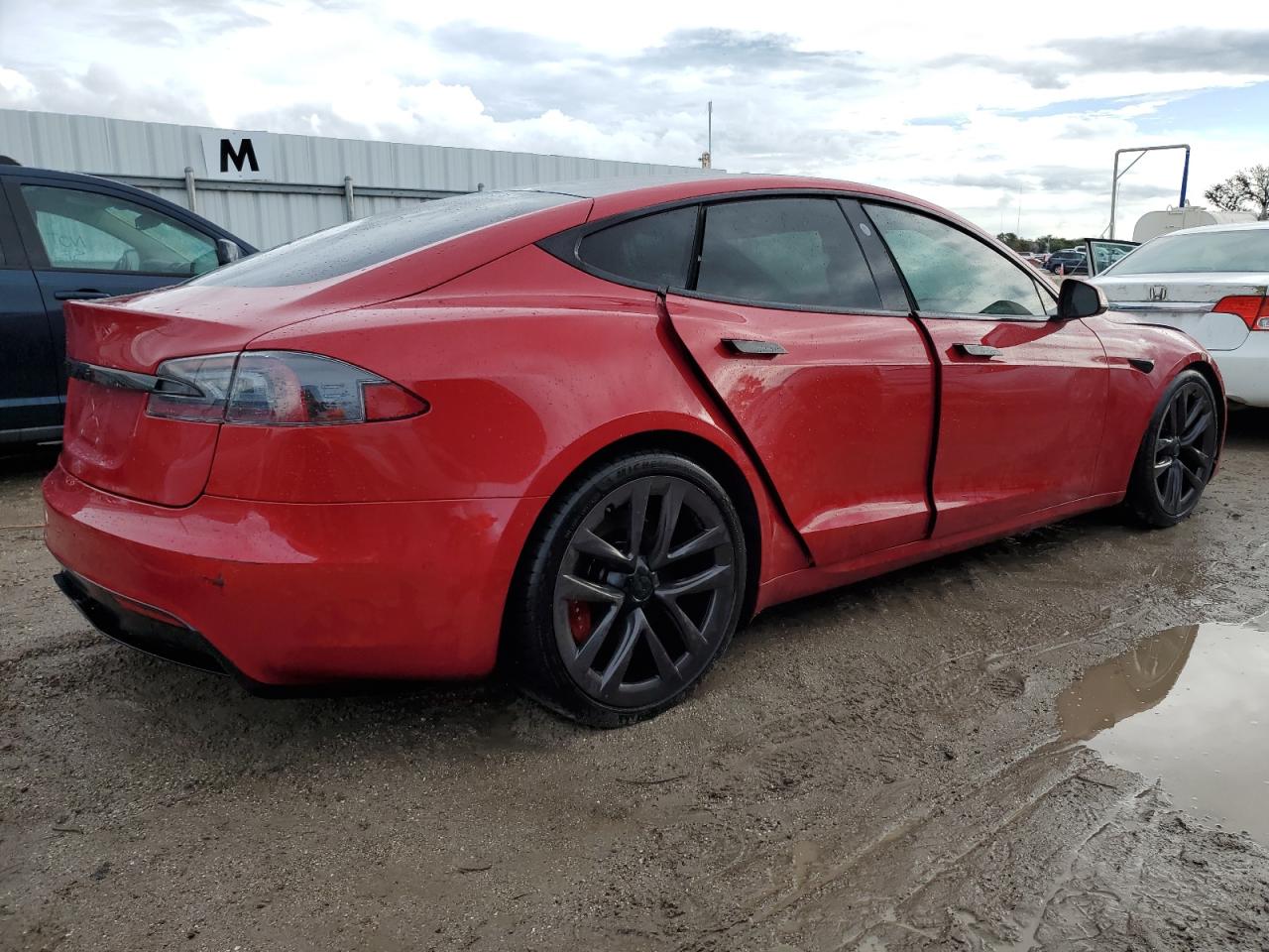 VIN 5YJSA1E57MF435363 2021 TESLA MODEL S no.3