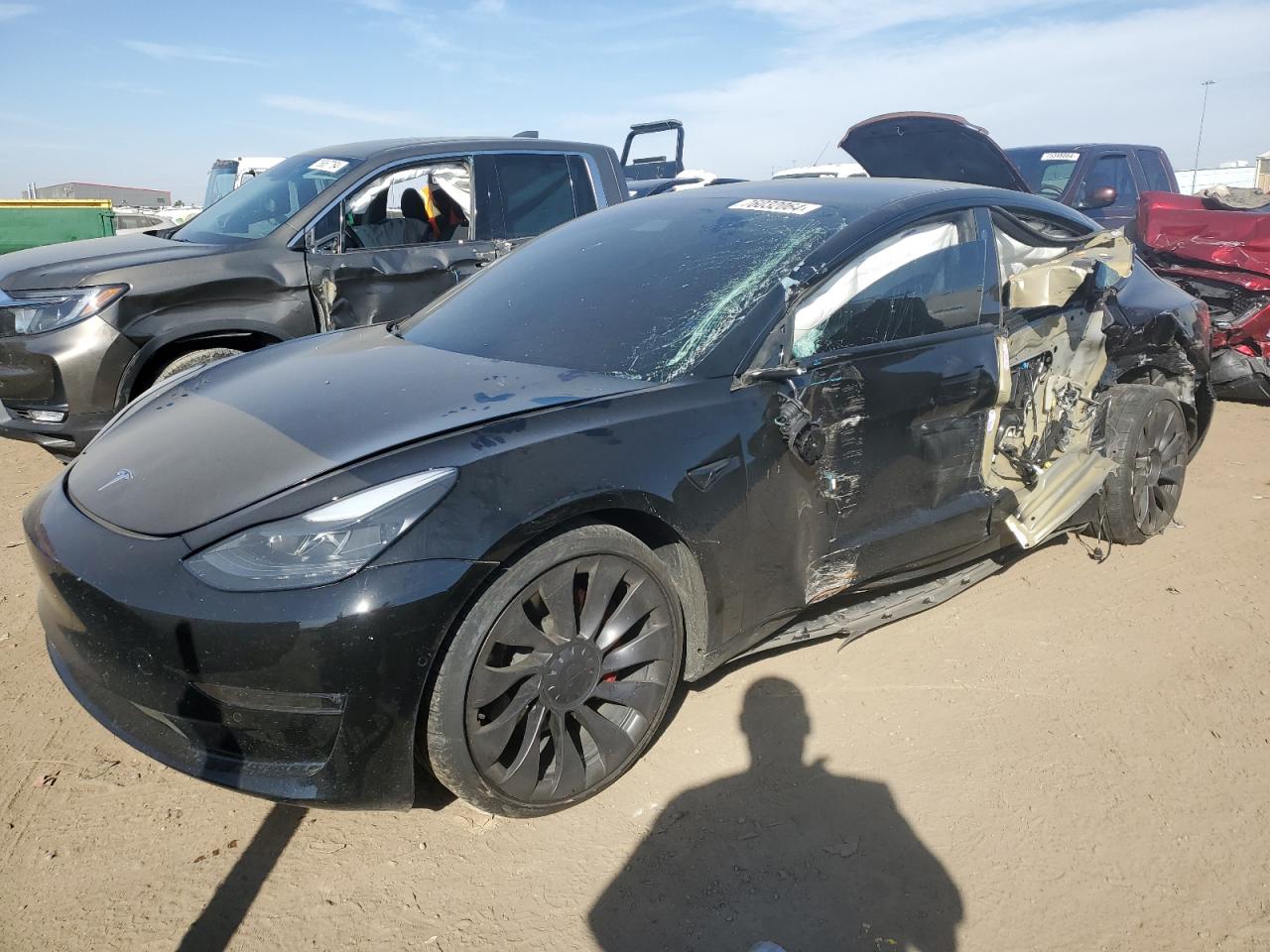 VIN 5YJ3E1EC8NF106860 2022 TESLA MODEL 3 no.1