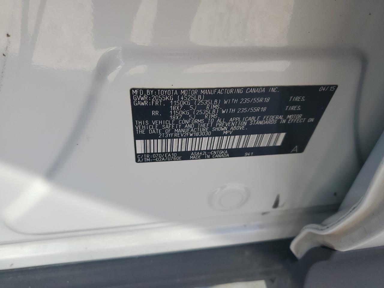 2015 Toyota RAV 4 - Image 12