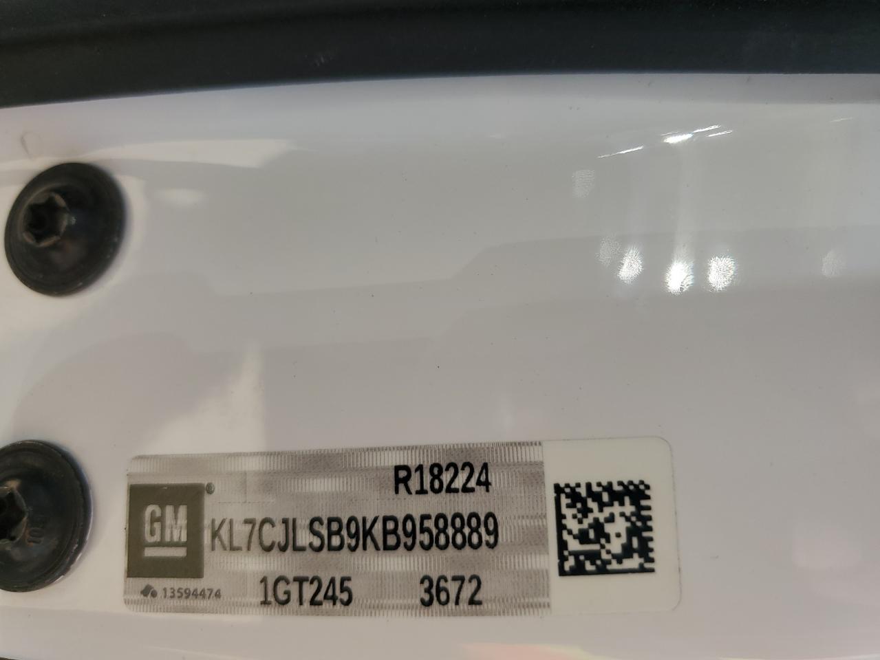 KL7CJLSB9KB958889 2019 Chevrolet Trax 1Lt