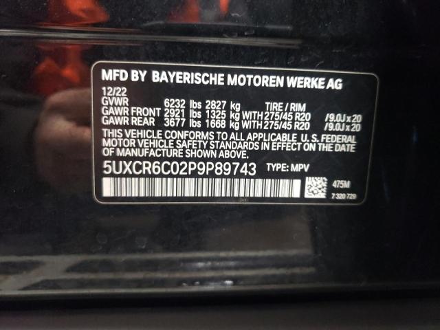 5UXCR6C02P9P89743 BMW X5 XDRIVE4 12